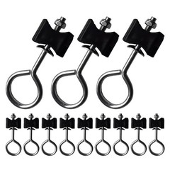 12Pcs Black Metal Sheeting Screws for Trampoline Assembly and Repair Accessories