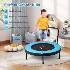 Rebounder Trampoline Adult 40″ Mini Fitness Trampoline W/ Detachable Handle