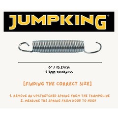 Heavy Duty 6in Trampoline Replacement Springs Set of 20 W/ Pull Tool Rustproof