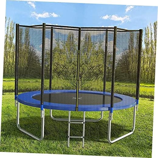 8FT 10FT 12FT 14 FT 15FT Trampoline with Safety Enclosure 8 FT Black