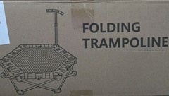 Mini Portable/Foldable Trampoline w/Handle, Adults, Black, 330 lbs., Limit, NIB