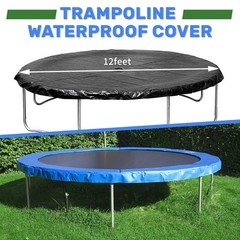 Round Trampoline Rain Snow Sun Shade Cover 12-15ft Sposuit Brand Trampoline