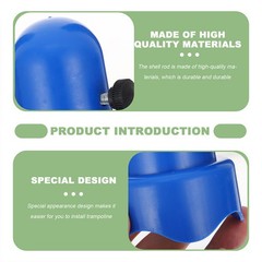 4 Sets Reusable Plastic Trampoline Pole Covers Blue Pillar Caps for Protection