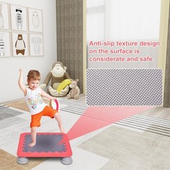 Kids Trampoline 26″ Rebound Mini Bouncing Bed for Toddlers Sensory Training Toy-
