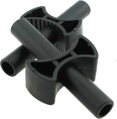 12 Black Cruciform Gap Spacers for Trampoline Enclosure – Secure & Stable Design