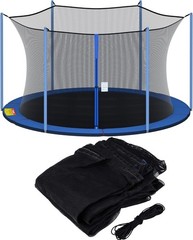 Trampoline Net Replacement, 12ft 13ft 14ft 15ft Round Frame Trampoline Safety…