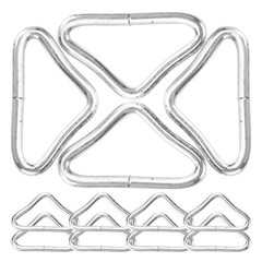 72 Pcs Trampoline Safety Buckles Metal Connection Steel Triangle Clip