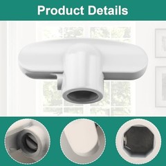 4 Pack H 3892 Operator Tee Handle, 1-1/8 in. x 2-3/8 in.,Window Crank Handle
