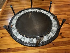 Cellerciser® Tri-fold Rebounder David Hall W/Rolling Case Portable Trampoline