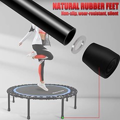 40″-48″ Silent Mini Trampoline Fitness Trampoline 48″ Round Blue (NO Handle)