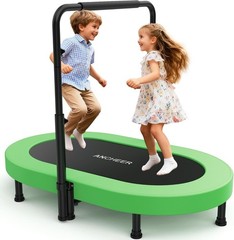 56” Larger/Wider Kids Trampoline, Foldable Kids Trampoline, Easy to Assemble🦘