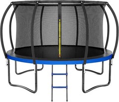 Pumpkin Trampoline with Basketball Hoop & Inner Enclosure – Safe, Durable