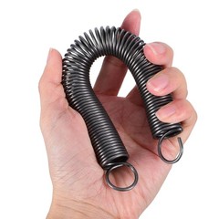 2Pcs Heavy Duty Metal Hooked Extension Springs for Mechanical Use Dark Grey