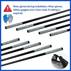 Universal Trampoline Fiber Glass Rods to Replace The Top Ring of Net Enclosur…