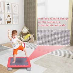 Kids Trampoline 25″Rebound Mini Bouncing Bed For Toddlers Sensory Training Toy