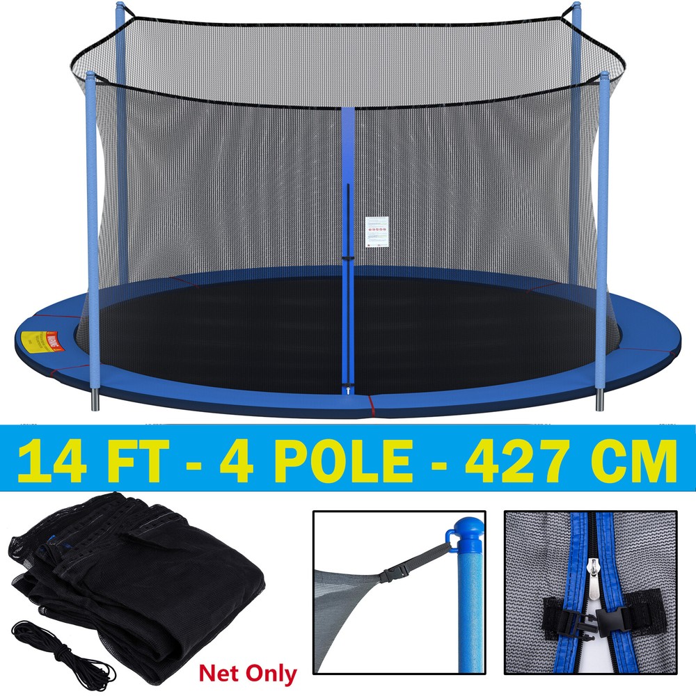Round Trampoline Enclosure Net Replacement Fits for 14FT Frame NET Only