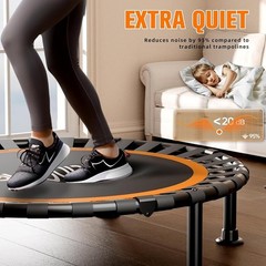 Indoor Outdoor Fitness Trampoline Mini Foldable Exercise Equipment Weight Loss