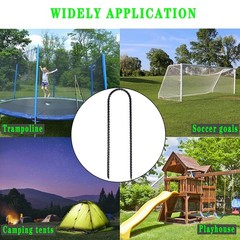 Nigh Coated Rebar Trampoline Wind Stakes Set of 12 Safety Ground Anchors Stak…