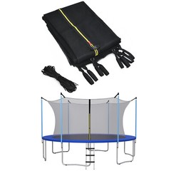 Costway 14FT Trampoline Replacement Safety Enclosure Net Weather-Resistant
