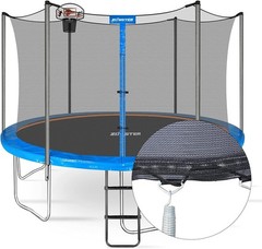 Trampoline Replacement Safety Enclosure Net for 6 Straight Poles Round Frame …