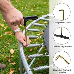 Mabor 2 PCS Trampoline Spring Tool, T Hook Spring Puller for Trampoline