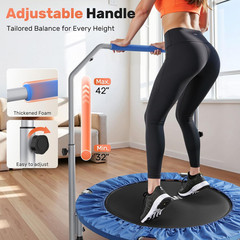 BCAN SP2 40/48″ Foldable Mini Trampoline Max Load 330Lbs/440Lbs, Fitness Rebound