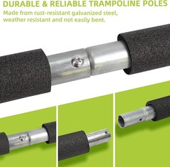 Trampoline Poles Replacement Set for Skywalker 12 Feet Galvanized Steel Tubes