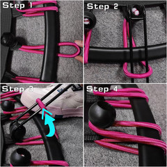 350Lbs Rebounder Mini Trampoline for Adult, Indoor Small Trampoline for Exercise