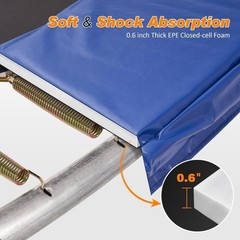 Trampoline Pad Replacement 16 15 14 13 12 10 8 Foot, Waterproof Safety Spring…