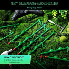 Zhengmy Giant Skeleton Accessories Ground Anchors Screw in, 12 Inch High Wind…