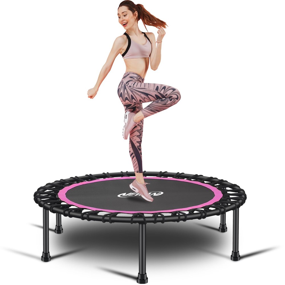 Newan 40” Silent Fitness Mini 40inch, A 40″ Round Pink (NO Handle)