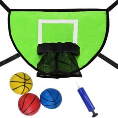Trampoline Basketball Hoop with Pump and Mini Ball, Waterproof, Sunscreen…