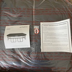 Springfree Trampoline Cover S155 Jumbo Square Black All Weather Protection New