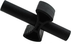 12 Black Cruciform Gap Spacers for Trampoline Enclosure – Secure & Stable Design
