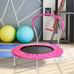 36″ Mini Trampoline for Kids Ages 1-6 Indoor Outdoor Trampolines with Handle New