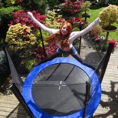 Safety Pad Spring Round Frame Pad Cover Replacement for 12FT Trampoline Blue