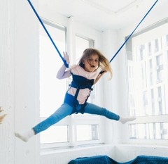 Children’s Adrenaline Bungees for Fun. Bungees for Active Development of Kids