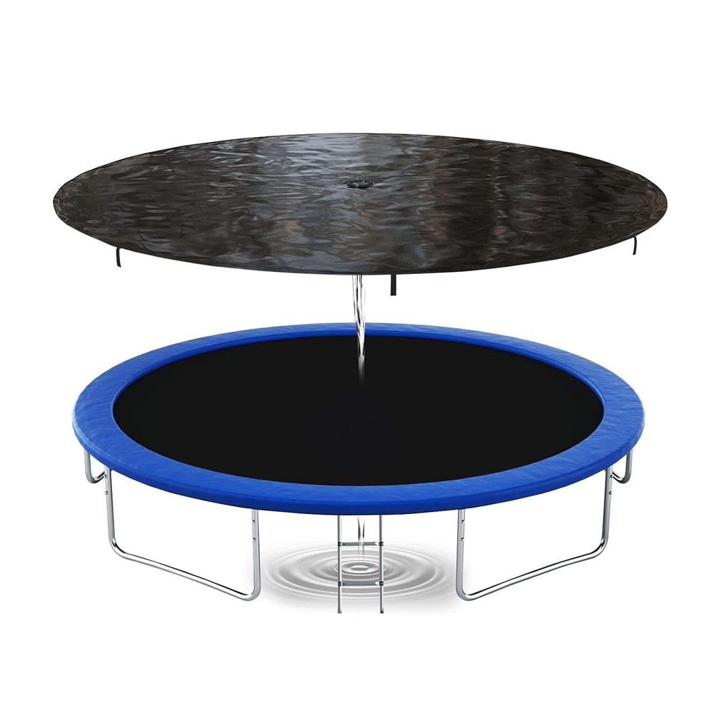 Round Trampoline Rain Snow Sun Shade Cover 12-15ft Sposuit Brand Trampoline