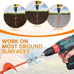 Ground Anchors, Shed Anchor Kit – 15 Inch, 4-Pack Spiral Stakes, Ground Ancho…