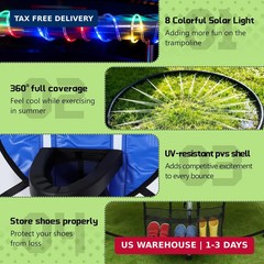 Trampoline Accessories Kit, Basketball Hoop with 3 Mini Basketballs, 4 Pcs Heavy