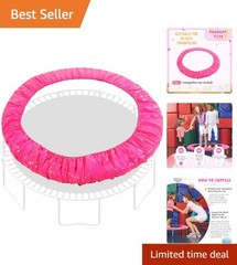 Round 40 Inch Trampoline Safety Cover in Hot Pink for Kids and Adults