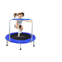 Serenelife 36 Mini Foldable Toddler Trampoline Handle Bar Rebounder Trampoline