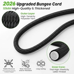 40″ Foldable Mini Fitness Trampoline, 10MM Thickened Bungee Rebounder