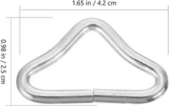 Trampoline Buckle V-Ring Triangular Ring Zinc Plated Steel Strap Clasp Replaceme