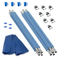Trampoline Replacement Safety Enclosure Poles & Hardware – Straight Pole Set