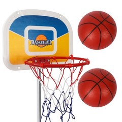 Trampoline Basketball Hoop for Teens – Includes Pump & 2 Mini Balls, Fits Straig