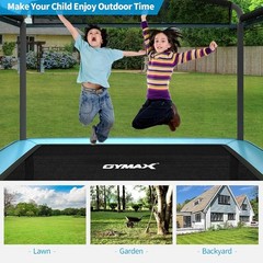 6FT Toddler Rectangle Recreational Trampoline with Swing & Enclosure Safety Net