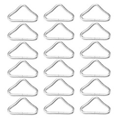72 Pcs Trampoline Safety Buckles Metal Connection Steel Triangle Clip