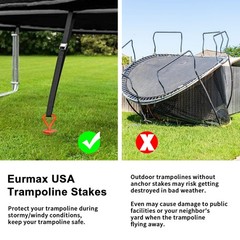 Juego De Cuatro Anclas De Acero Con Correas Para Cobertizos Estilo Lujo