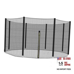 Trampoline 10FT 12FT 14FT Replacement Safety Enclousure Net for 10FT – 8 Poles